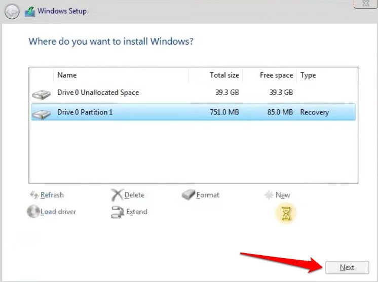 How to Install Ghost Spectre Windows 11 Superlite 7 select partition to install Ghost Spectre Windows 11