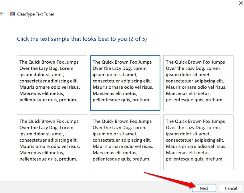 How to Fix Blurry Screen Issue on Windows 11? 15 select the type of text