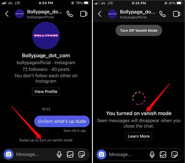 How to Send Silent and Disappearing Messages on Instagram? 7 send disappearing messages