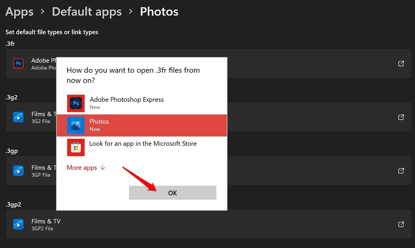 How to Fix Photos App Not Working on Windows 11 12 set Microsoft Photos as Default app