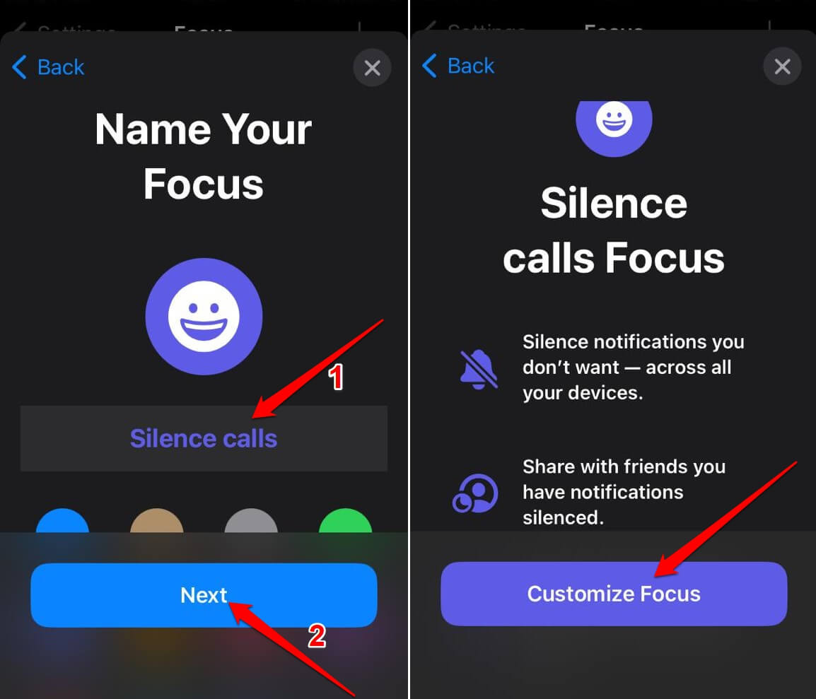 How to Silence Calls on iPhone 6 set a name for focus