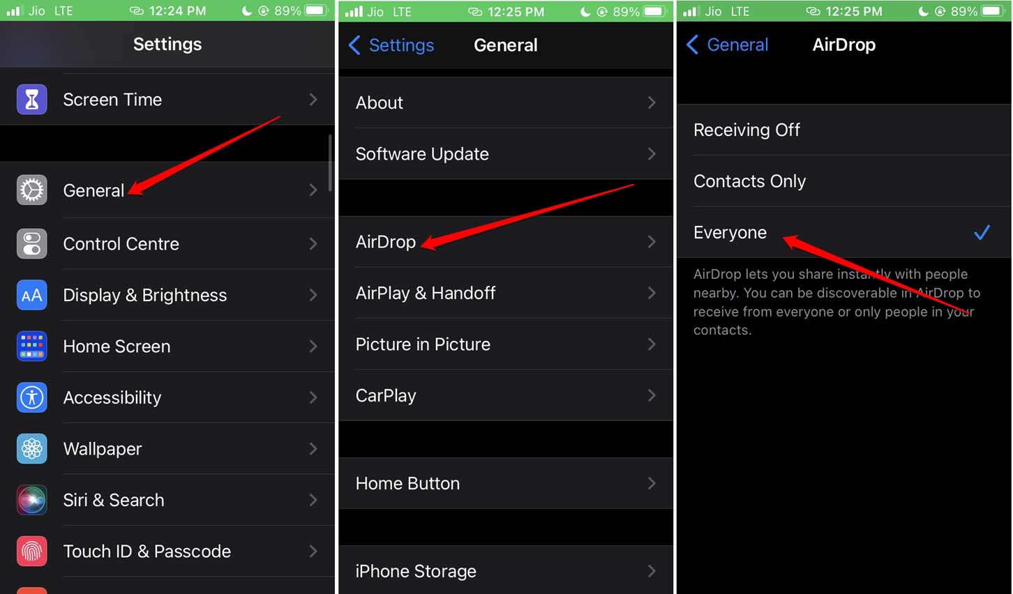 How to Fix Airdrop Not Working on iPhone? 5 set airdrop visibility to every device