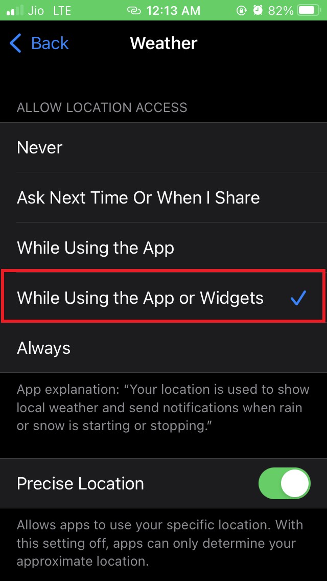 How to Fix iPhone Weather App Showing Wrong Temperature? 14 set allow location access