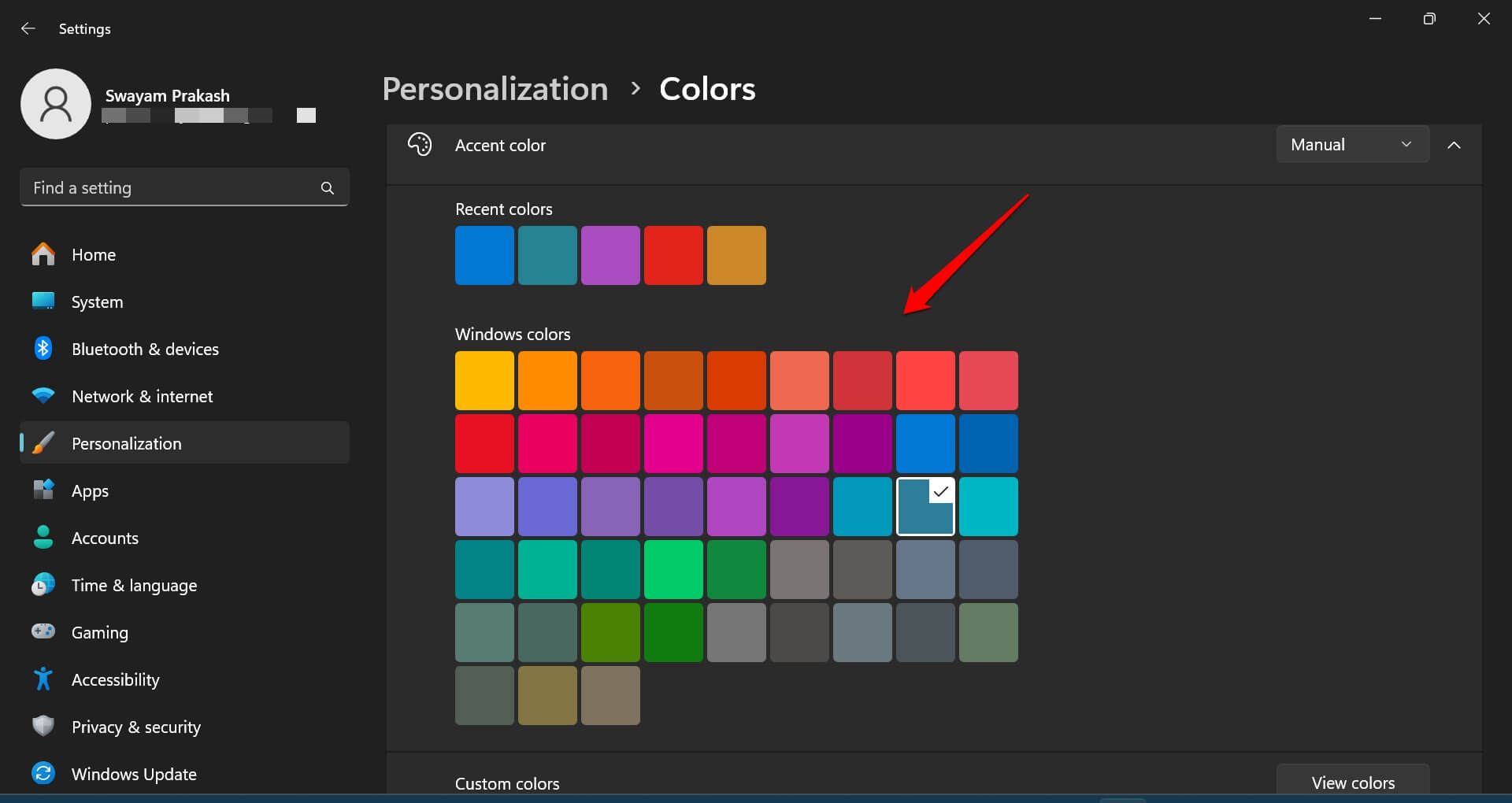 How to Change Color of Taskbar on Windows 11 4 set an accent color
