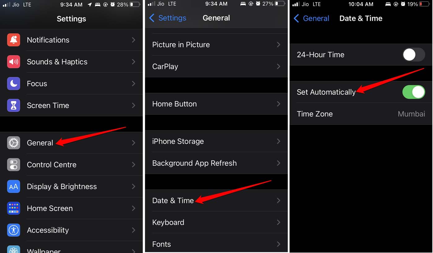 How to Fix if iMessage is Signing You Out on iPhone 7 set automatic time on iPhone