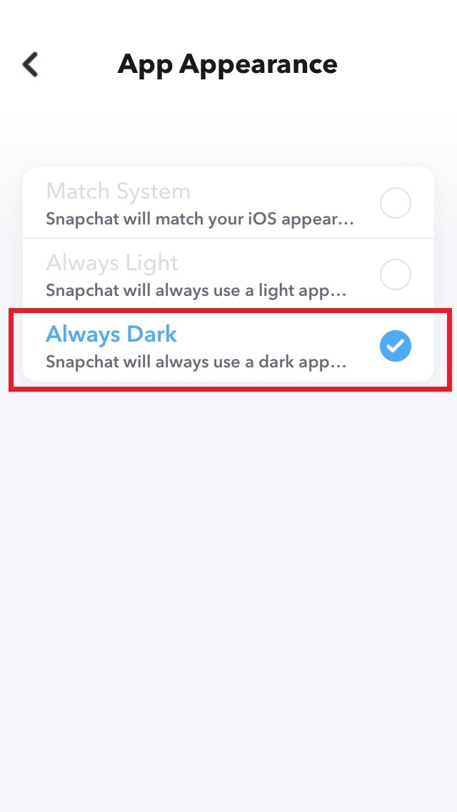 How To Use Dark Mode In Snapchat on iOS? 5 set dark mode on Snapchat for iPhone