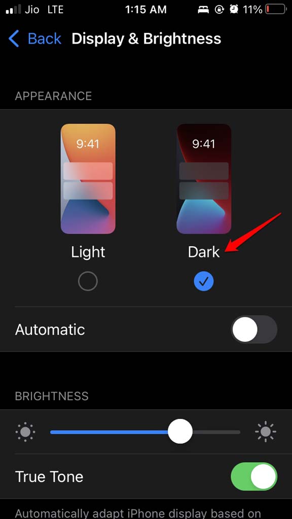 How to Fix Apple Music Lyrics No Working on iOS 15? 13 set dark theme
