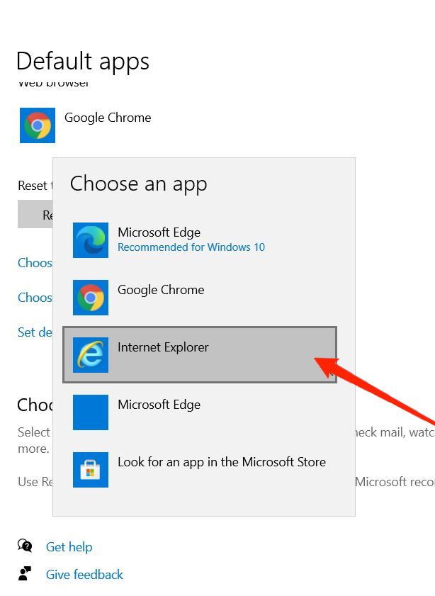 set default app for web browser in windows 11
