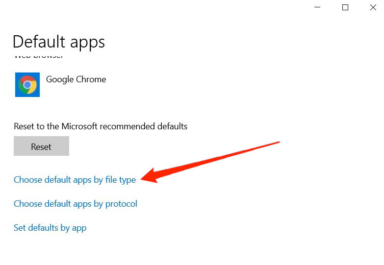 set default apps by file type in windows 11