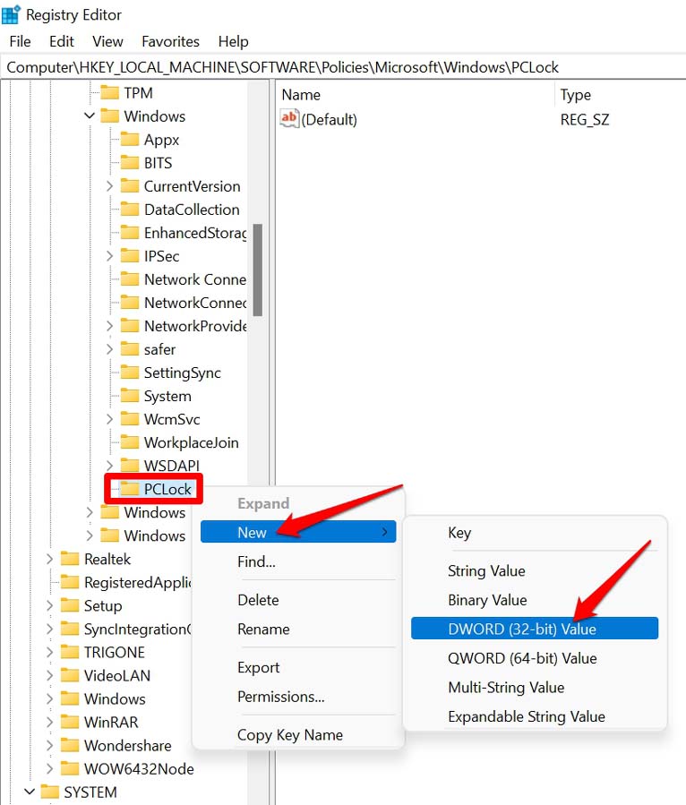 How to Turn OFF the Lock Screen in Windows 11? 4 set dword 32 bit value