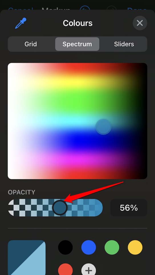 How to Add Watermark to Photos on iPhone Using in-built Photo Editor 10 set opacity of watermark of iPhone photos
