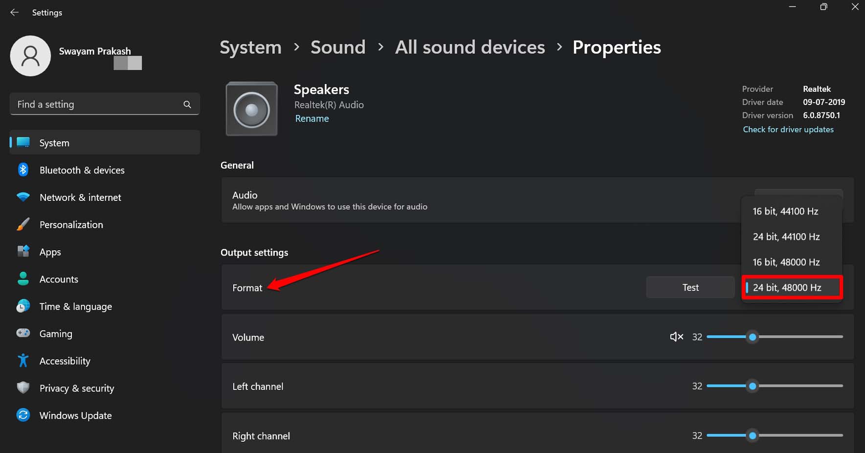 How to Fix Low Netflix Sound on PC? 8 set the quality of audio output