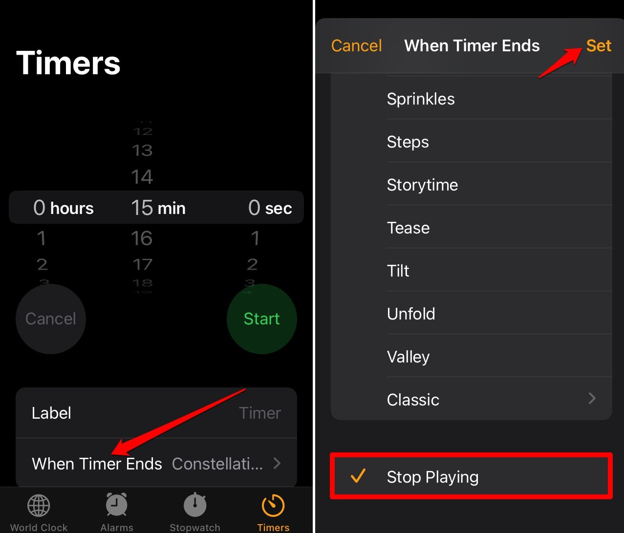 How to Lock Apps on iPhone? 5 set timer on iPhone clock app