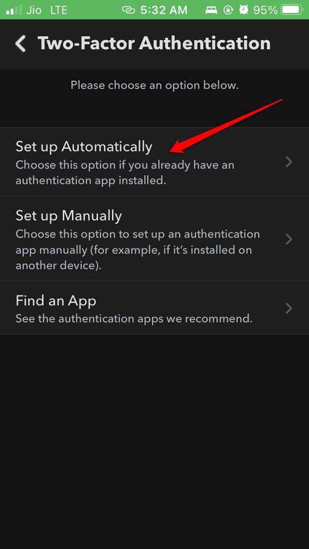 How to Enable Two-Factor Authentication on Snapchat? 13 set up authentication code automatically
