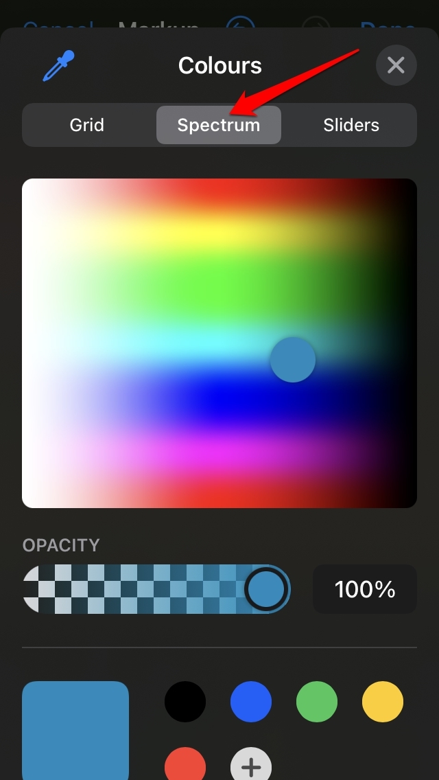 How to Add Watermark to Photos on iPhone Using in-built Photo Editor 8 set your choice of custom color spectrum