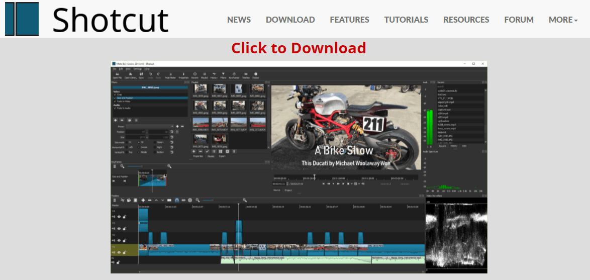 5 Best Free Video Editor Apps for PC Without Watermark 6 shotcut-min