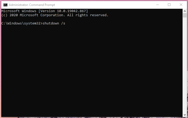 Fix Zip Error - File Not Found or No Read Permission on Windows PC 4 shutdown cmd command