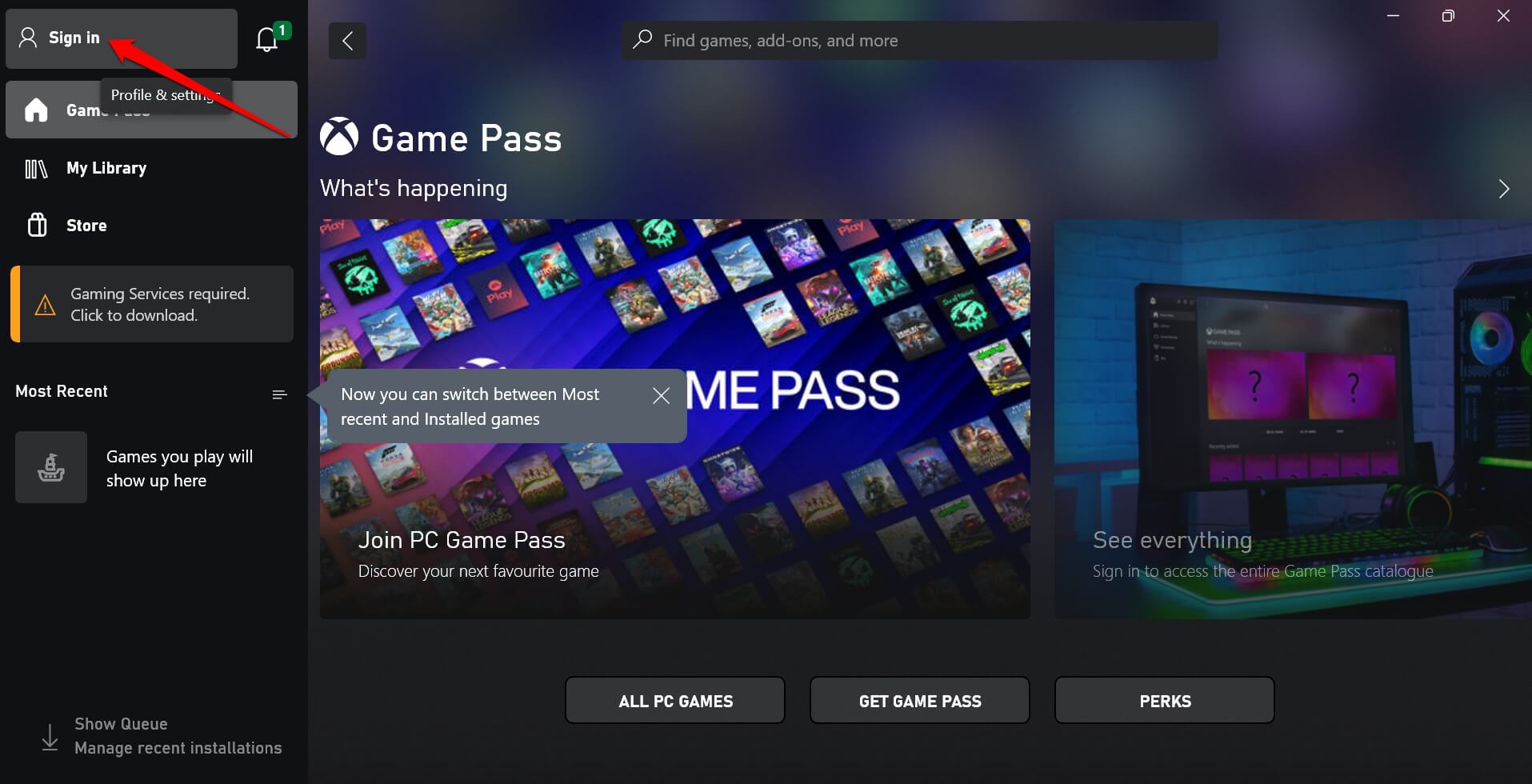 How to Fix ‘Looks Like You’re Stranded’ Xbox App Error on Windows 11? 4 sign in into Xbox app