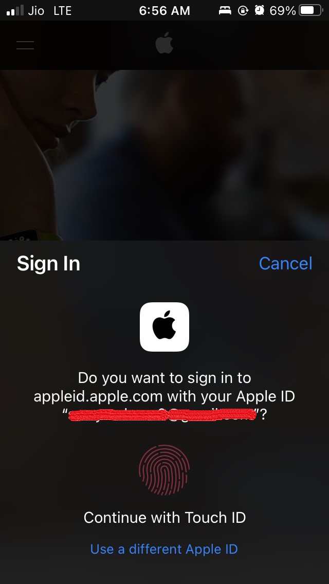 How to Generate Apple Support PIN on iPhone? 4 sign in using touch ID.