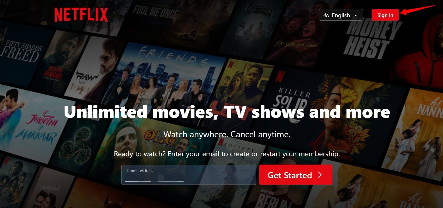 sign into Netflix