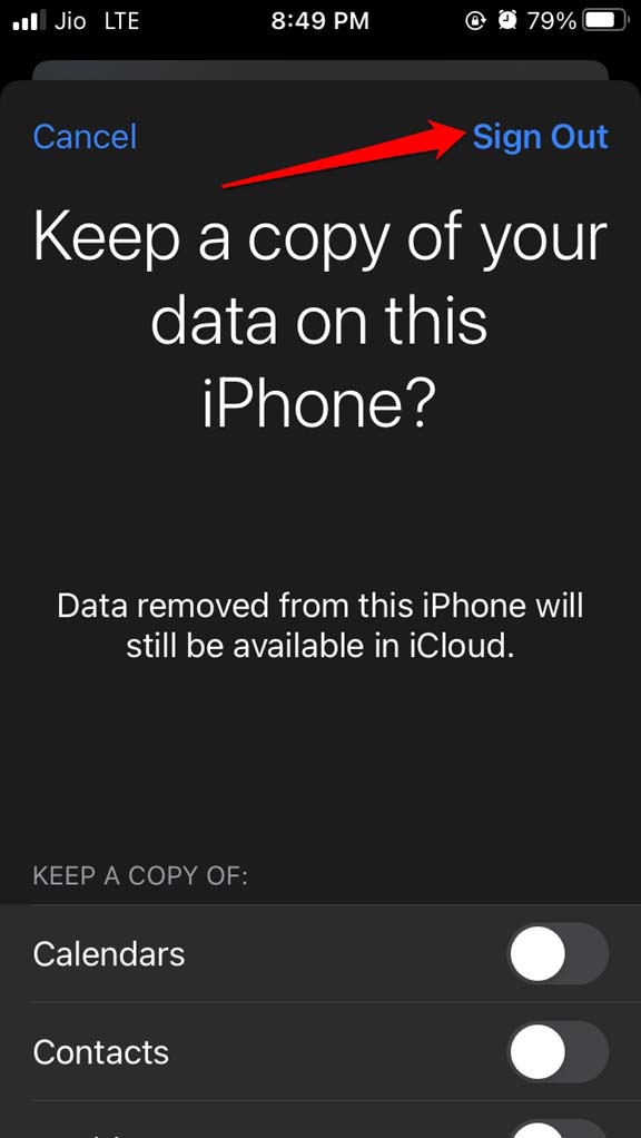 How to Fix 'Shared with You' Not Working on iPhone? 12 sign out of iCloud iPhone