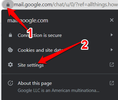How to Fix Google Chat Not Working on Chrome? 4 Select Site Settings from the drop-down menu.