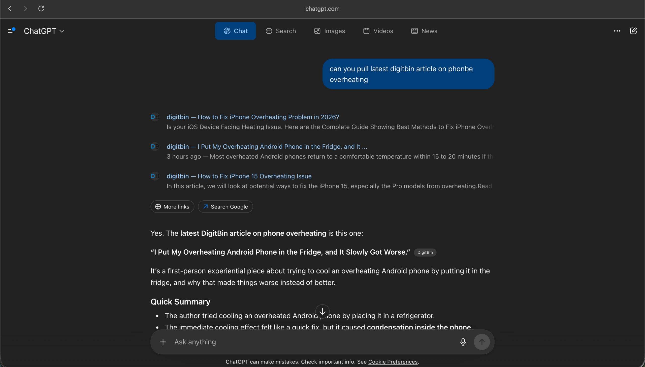 I Tested Chrome's Ask Gemini and ChatGPT Atlas: Only One Changed How I Browse 3 asked_Atlas_to_find_the_same_DigitBin_article_on_its_own