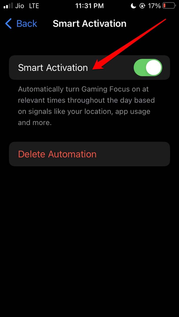 How to Use Focus Mode While Playing Games on iOS 16? 9 smart activation enabled on gaming focus mode