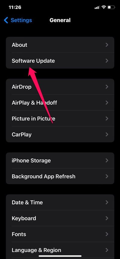 Why Always On Display Not Working On My iPhone 14 Pro? 7 Update the Software on Your iPhone