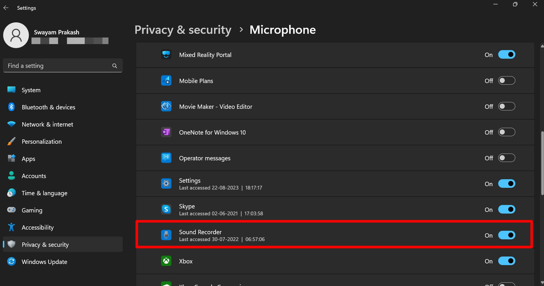 How to Fix Sound Recorder Not Working on Windows 11? 9 sound recorder microphone permission enabled