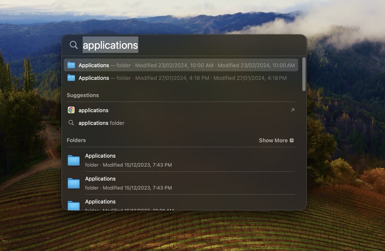 How to Find and Open Mac Applications Folder 3 Open Applications on Mac With Spotlight Search