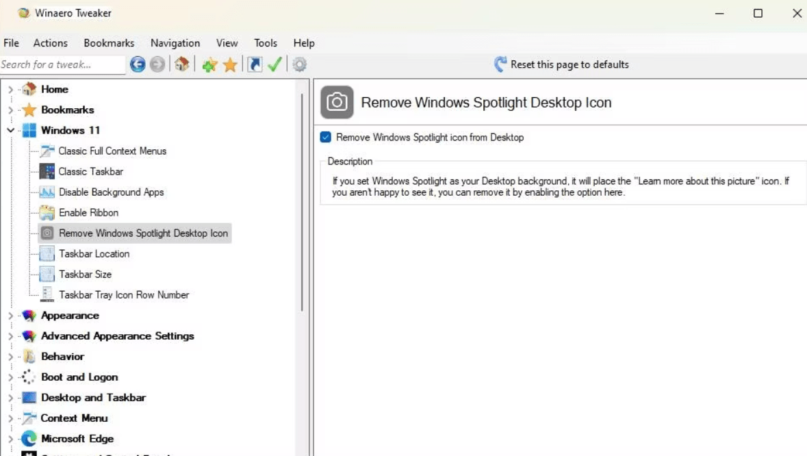How to Remove the Spotlight Wallpaper Icon from Windows 11? 9 Choose the option that says "Remove the Windows Spotlight icon from the desktop."