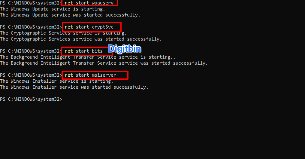 0xFFFFFFFF: Top 6 Ways to Fix Windows Error 13 Reset the Windows Update Components