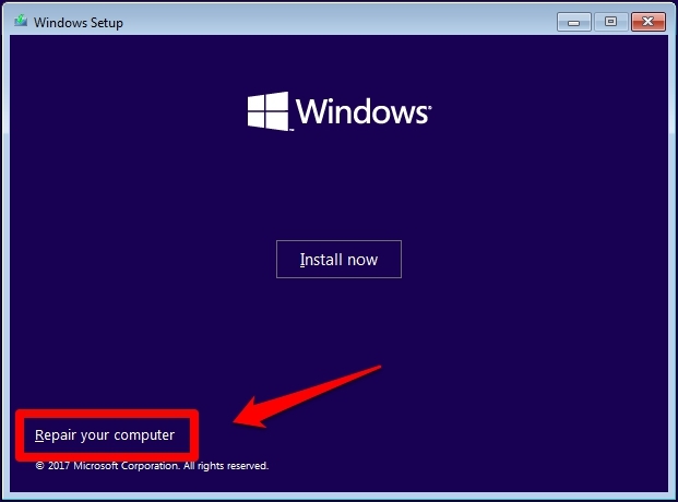 How to Fix Boot Error 0xc0000098 in Windows 10? 4 start Windows Installation