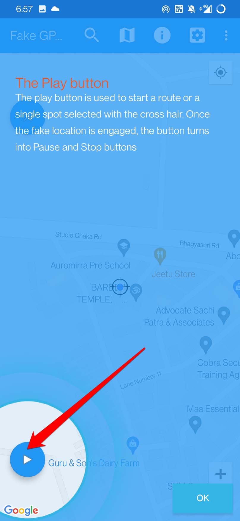 How to Fake Location on Google Maps: Android and iPhone 5 start location spoofing on Android