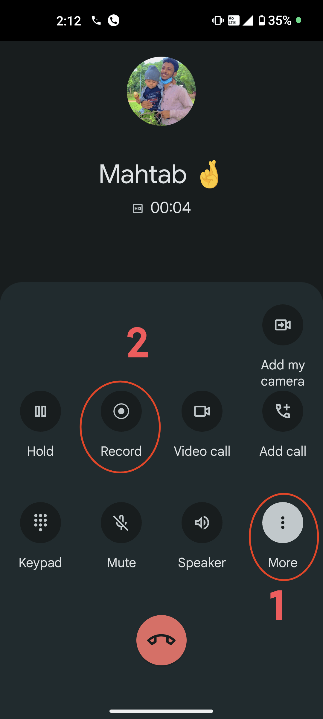 How to Record Calls on Nothing Phone 15 start recording a call