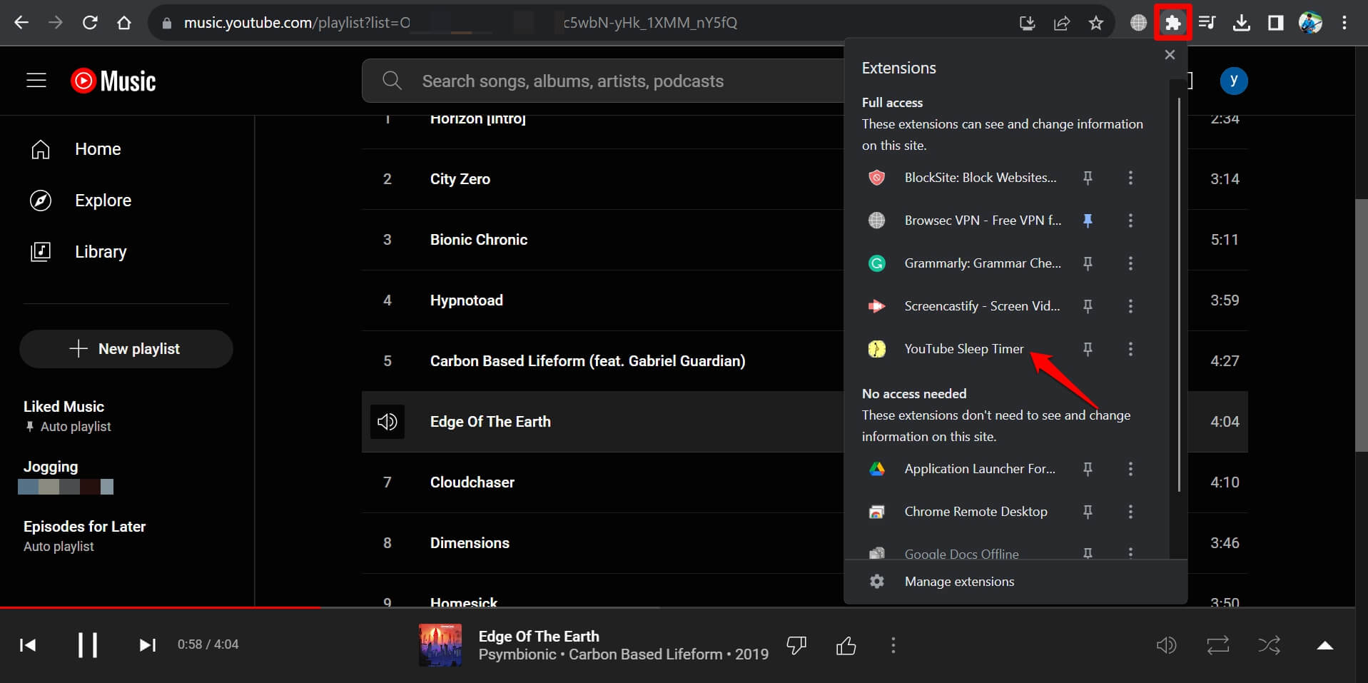 How to Set Up a Sleep Timer in YouTube Music 5 start sleep timer for YouTube music web