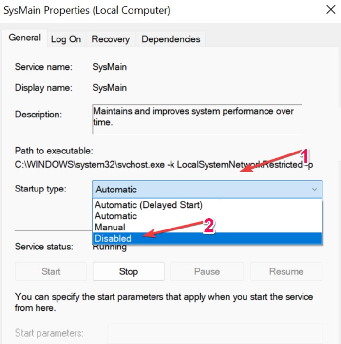 How to Disable Superfetch (SysMain) in Windows 11 5 Disable Via Services App