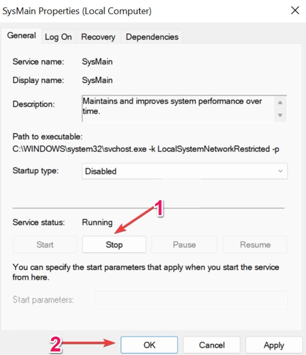 How to Disable Superfetch (SysMain) in Windows 11 6 Disable Via Services App