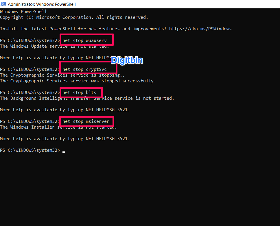 0xFFFFFFFF: Top 6 Ways to Fix Windows Error 12 Reset the Windows Update Components