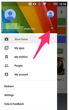 How to Install Apps which are Not Available in your Country ? 4 switch-account