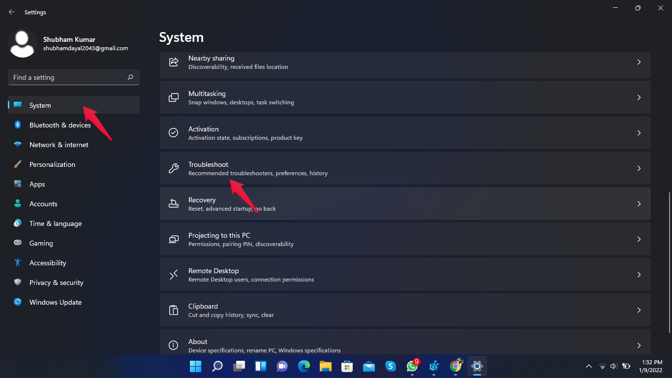 sys-troubleshoot