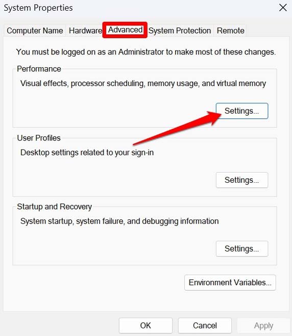 How to Fix Alt + Tab Shortcut Not Working on Windows 11? 9 system properties advanced settings