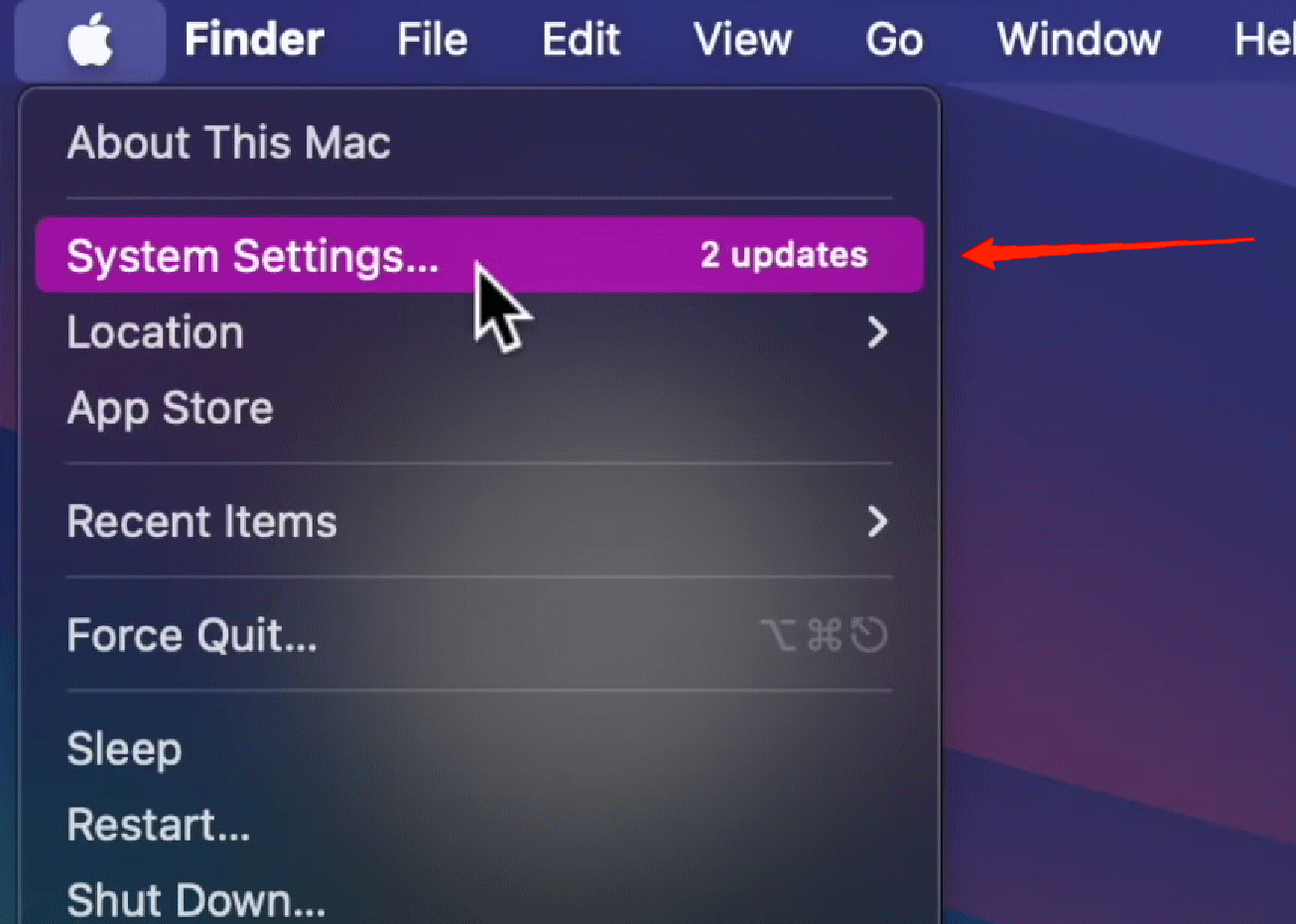 How to use iPhone Widgets on Mac? 2 Apple icon on the top menu bar and select System Settings