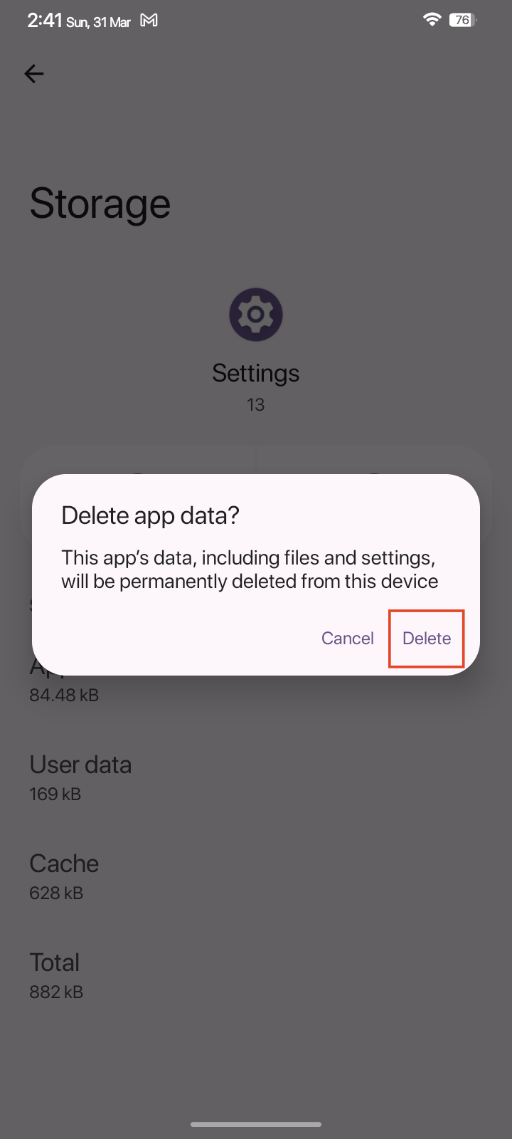 How to Fix Android Screen Rotation Not Working 21 tap Delete to confirm