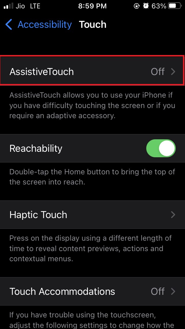 How to Fix iPhone Home Screen Button Not Working? 4 tap on Assistive touch