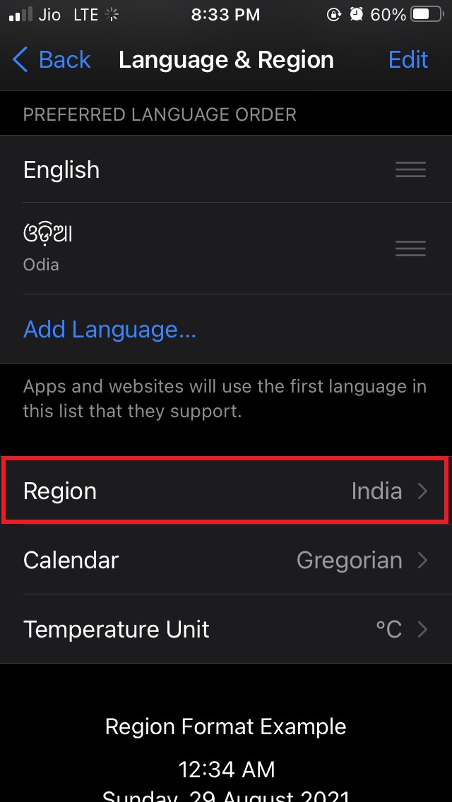 How To Fix App Not Available Error on App Store in iPhone? 13 tap on Region