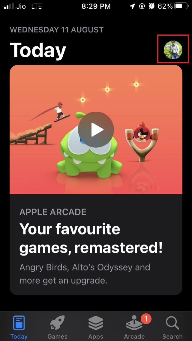 How To Fix App Not Available Error on App Store in iPhone? 16 tap on profile picture