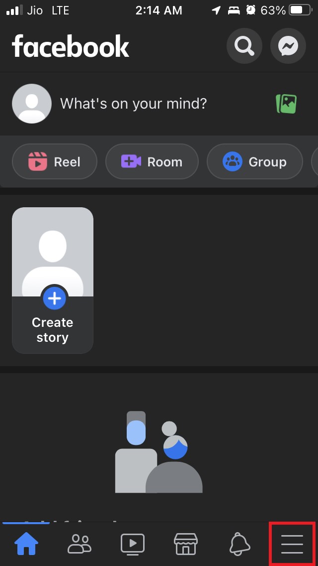 How to Fix Facebook Notifications Not Showing on iPhone 8 tap on the Facebook menu-bar