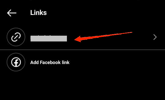 How to Remove Link From Instagram Bio? 4 Next, tap on the external/ Facebook link that you want to remove.